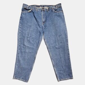 Levi's Mens Orange Tab Tapered Leg Jeans 48x30 Medium Wash Denim Cotton‎ 90s
